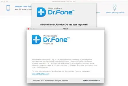 Wondershare Dr.Fone for iOS 5.6.0 Multilangual Mac OS X