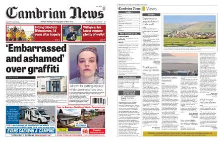 Cambrian News Arfon & Dwyfor – 17 April 2020