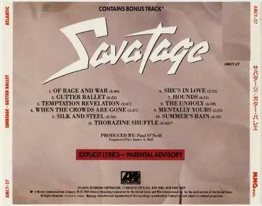 Savatage - Gutter Ballet (1989) [Japan AMCY-27]