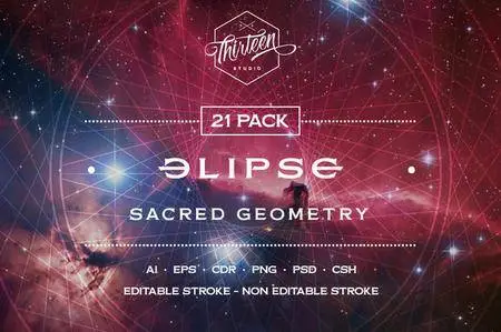 CreativeMarket - Elipse Sacred Geometry