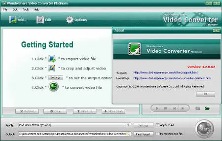 Wondershare Video Converter Platinum 4.2.0.62 Portable