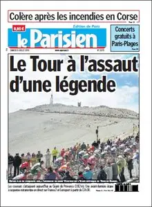 Le Parisien, Samedi 25 Juillet 2009.