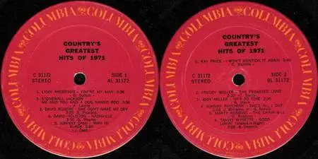 VA - Country's Greatest Hits Of 1971 (1972)