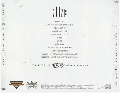 Circus Maximus - Nine (2012) [Japanese Ed.]