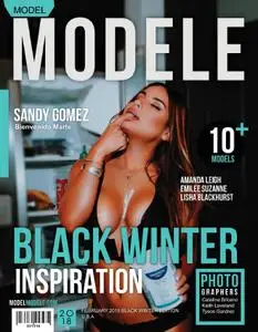 Model Modele Magazine - Black Winter Inspiration 2018