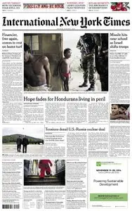 International New York Times - Monday 4 August 2014