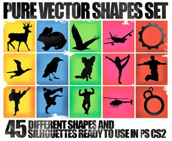 Pure Vector Shapes Set