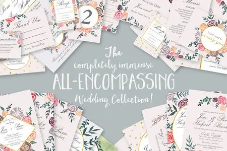 CreativeMarket - ALL-ENCOMPASSING Wedding Collection