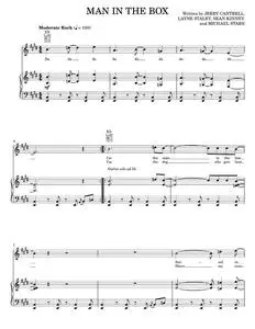 Man in the box - Alice in Chains (Piano-Vocal-Guitar)