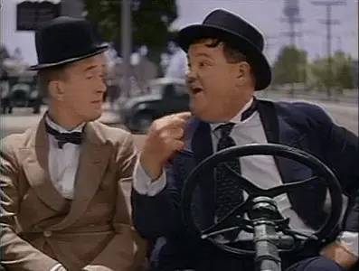 LAUREL & HARDY: Going Bye-Bye! (1934) - colored -