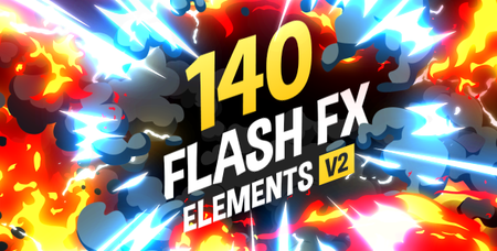 140 Flash FX Elements v.2 - Project for After Effects (VideoHive)