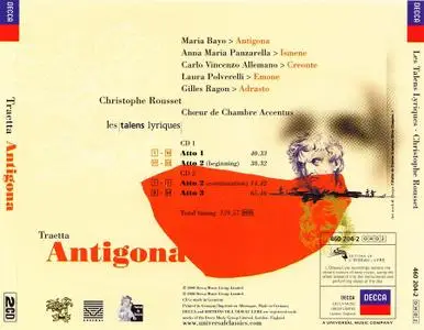 Christophe Rousset, Les Talens Lyriques - Tommaso Traetta: Antigona (2000)