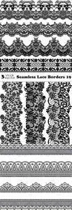 Vectors - Seamless Lace Borders 19