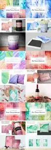 Colorful Textured Watercolor Colection