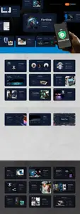 Fortilox - Cyber Security PowerPoint Template R4KYCTG