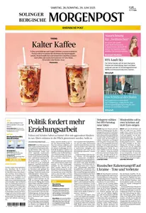 Solinger und Bergische Morgenpost - 28 Juni 2025