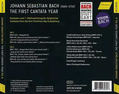 Hans-Christoph Rademann, Gaechinger Cantorey - Johann Sebastian Bach: The First Cantata Year Vol.6 (2025)