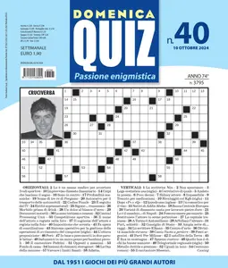 Domenica Quiz Schemi in Bianco N.10 - 10 Ottobre 2024