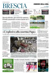 Corriere della Sera Brescia - 23 Maggio 2025