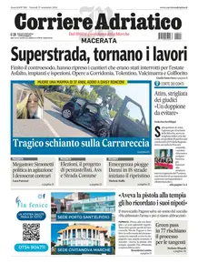 Corriere Adriatico Macerata - 27 Settembre 2024
