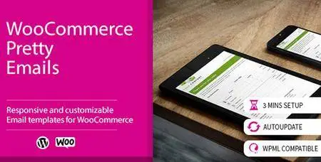 CodeCanyon - WooCommerce Pretty Emails v1.8.1 - 9005845