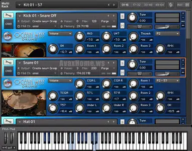 Sonic Reality Ocean Way Drums Gold Edition KONTAKT [RE-UP]