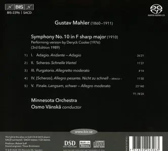 Osmo Vänskä, Minnesota Orchestra - Mahler: Symphony No.10  (2020)