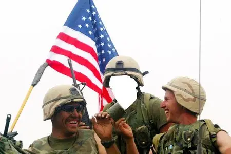 USMC Troops Photoshop Template [psd]