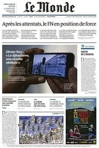 Le Monde et 2 Suppléments du Mercredi 25 Novembre 2015