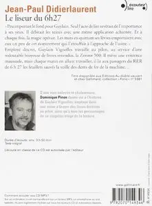 Jean-Paul Didierlaurent, "Le liseur du 6h27"