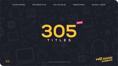 305 Titles Ultimate Pack - Project for After Effects (VideoHive)