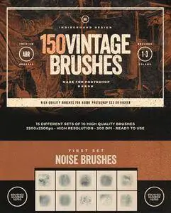 GraphicRiver - 150 Vintage Brushes Bundle