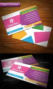 GraphicRiver Color Star Creative Business Card