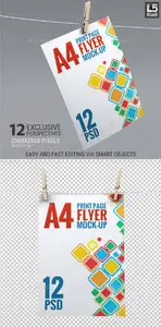 GraphicRiver - A4 Corporate Flyer Mock-Up