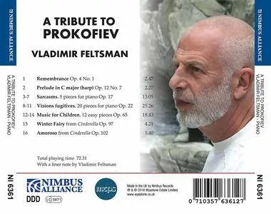 Vladimir Feltsman - A Tribute to Prokofiev (2018)