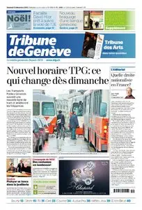 TRIBUNE DE GENEVE  10 Décembre 2010
