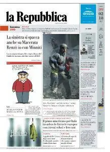 la Repubblica - 9 Febbraio 2018