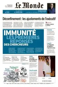 Le Monde du Vendredi 24 Avril 2020