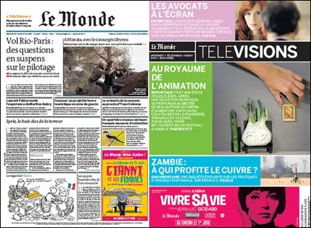 Le Monde - 29 & 30 May 2011 (+ Supplement)