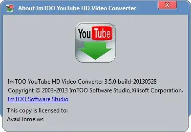 ImTOO YouTube HD Video Converter 3.5.0.20130528