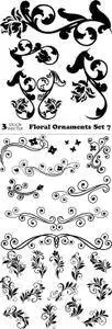 Vectors - Floral Ornaments Set 7