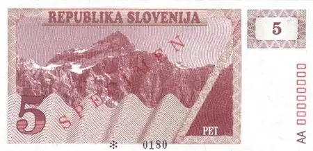 Банкноты всех стран мира! - Словения