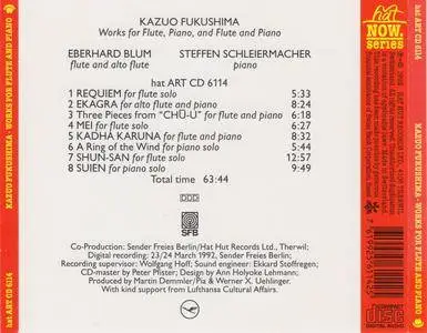 Kazuo Fukushima - Works for Flute and Piano - Eberhard Blum, Steffen Schleiermacher (1992) {hat ART CD 6114}