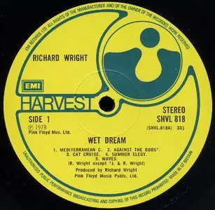 Richard Wright - Wet Dream (Harvest 1978) 24-bit/96kHz Vinyl Rip