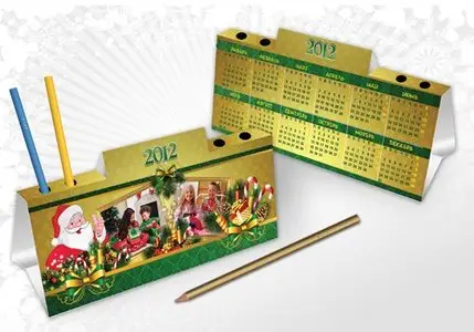 PSD Calendar 2012 with a Pen Stand 3