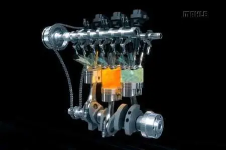 Screensaver 3D Build an internal combustion engine