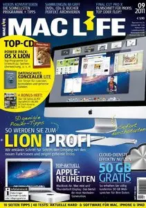 MacLife Magazin September No 09 2011