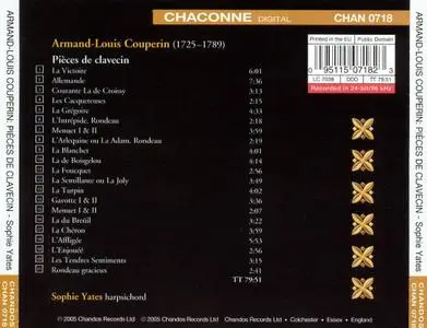 Sophie Yates - Armand-Louis Couperin: Pieces de Clavecin (2005)