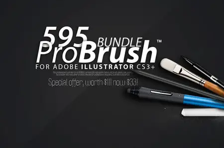 CreativeMarket - 595 BRUSHES - ProBrush™ BUNDLE