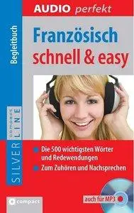 Französisch schnell & easy: Vokabeltrainer / Wortschatztrainer auf CD mit Begleitbuch (repost)